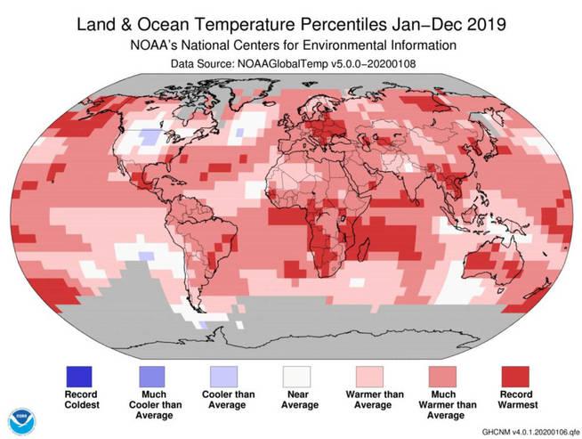 a-graphic-image-shows-land-and-ocean-temperatures-around-the-globe-in-2019-in-this-picture-obtained-from-social-media-on-january-15-2020-noaa-via-reuters-this-image-has-been-supplied-by-a-third-party-no-resales-no-